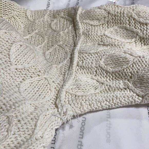 Vintage Hand Knit For The Limited Crew Neck Chunky Ramie Sweater M - Picture 7 of 9